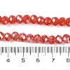 Baking Electroplate Glass Beads Strands DGLA-A039-J6MM-B01-4