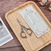 1Pc Peach Blossom Stainless Steel Scissors AJEW-SC0002-78C-4
