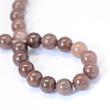 Natural Purple Aventurine Round Bead Strands G-E334-8mm-21-4