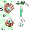 Soccer Keychain Cool Soccer Ball Keychain with Inspirational Quotes Mini Soccer Balls Team Sports Football Keychains for Boys Soccer Party Favors Toys Decorations JX297A-3