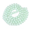 Transparent Half Spray Painted Glass Beads Strands GLAA-Q110-02A-02-2