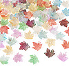 90Pcs 9 Colors Baking Paint Transparent Glass Pendants DGLA-TA0001-61-3