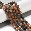 Natural Black Sunstone Beads Strands G-U009-A01-02-2