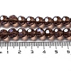 Electroplate Transparent Glass Beads Strands EGLA-A035-T8mm-A13-4