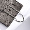 Tarnish Resistant Unisex 201 Stainless Steel Bar Link Chain Bracelets BJEW-L637-35B-P-3