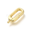 Rack Plating Oval Brass Spring Gate Rings LS-KK-Z086-53G-04-2