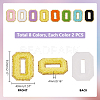   16Pcs 8 Colors Computerized Towel Embroidery Cloth Self Adhesive Patches PATC-PH0001-07A-2