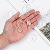 Transparent Teardrop Glass Cabochons X-GGLA-R024-30x20-7