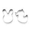 Non-Tarnish Stainless Steel Mixed Animal Shape Cookie Candy Food Cutters Molds DIY-H142-02P-3