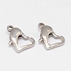 Tarnish Resistant 304 Stainless Steel Lobster Claw Clasps STAS-D069-04-1