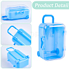 4Pcs 4 Colors Luggage Cases Plastic Candy Gift Storage Boxes CON-CN0001-10-5