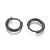 304 Stainless Steel Huggie Hoop Earrings EJEW-F111A-13mm-B-2