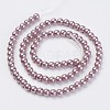Eco-Friendly Dyed Glass Pearl Beads Strands HY-A008-6mm-RB085-2