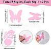 24Pcs 2 Styles Acrylic Wine Glass Charms AJEW-SC0031-68-2
