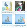 Waterproof PVC Colored Laser Stained Window Film Adhesive Stickers DIY-WH0256-082-3