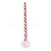 Handmade Glass Stripe Spoons AJEW-A067-02-2