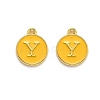 Golden Plated Alloy Enamel Charms LS-ENAM-Q437-13Y-1