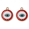 Alloy Enamel Pendants ENAM-N059-34-2