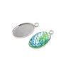 Non-Tarnish Stainless Steel Pendant Cabochon Settings PW-WG0592A-01-4