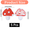 5Pcs Polyester Clothing Patches PATC-CY0001-42-2