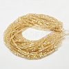 Electroplate Glass Beads Strands EGLA-D018-6x6mm-49-2