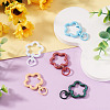 5Pcs Spray Painted Alloy Swivel Snap Hook Clasps FIND-TADJ0001-07-4