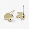 Brass Stud Earring Findings KK-F728-32G-2