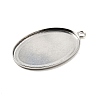 Tarnish Resistant 304 Stainless Steel Pendant Cabochon Settings X-STAS-K148-03-01-2