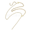 Adjustable 304 Stainless Steel Mixed Chain Lariat Necklace Making AJEW-JB01635-1