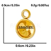 304 Stainless Steel Pendant Cabochon Settings PW-WG002AB-08-2