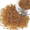 Goldenrod Round 11/0 Grade A Transparent Glass Seed Beads X-SEED-Q007-F31-1