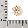 Brass Micro Pave Cubic Zirconia Beads KK-K297-29G-01-3