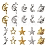 50Pcs 10 Style Starry Sky Theme Alloy Pendants FIND-YW0001-33-1