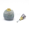 Natural Fluorite Openable Perfume Bottle Pendants G-E556-20A-3