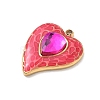 304 Stainless Steel Rhinestone Pendants STAS-P453-19G-03-2