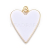 Brass Enamel Pendants KK-M205-13G-08-1