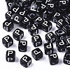 Opaque Acrylic Beads X-SACR-N002-01P-1