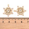 Brass Micro Pave Clear Cubic Zirconia Pendants KK-S389-14G-3