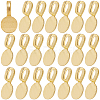 120Pcs Alloy Glue On Flat Pad Pendant Bails FIND-SP0001-88G-1