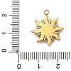 304 Stainless Steel Rhinestone Pendants STAS-I357-03G-3