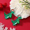 Cute Christmas Dinosaur Acrylic Dangle Earrings WY1502-2-1