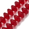 Frosted & Baking Paint Transparent Glass Beads Strands GL-CBA2ED2-02-1