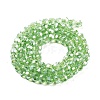 Electroplate Transparent Glass Beads Strands EGLA-A035-T6mm-A09-2