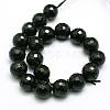 Natural Black Tourmaline Beads Strands X-G-C073-6mm-2-2