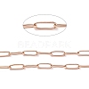 Ion Plating(IP) 304 Stainless Steel Paperclip Chains CHS-O010-01RG-4