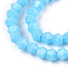Opaque Solid Color Imitation Jade Glass Beads Strands EGLA-A039-P2mm-D12-2