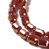 Electroplate Glass Beads Strands EGLA-D031-01O-3