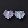 Transparent Frosted Acrylic Beads X-OACR-P013-34M-4