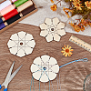3Pcs 3 Styles Wood 7 Friendship Bracelet Display Stands ODIS-PH0001-89-4