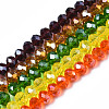 Electroplate Glass Beads Strands EGLA-A034-T8mm-B-2